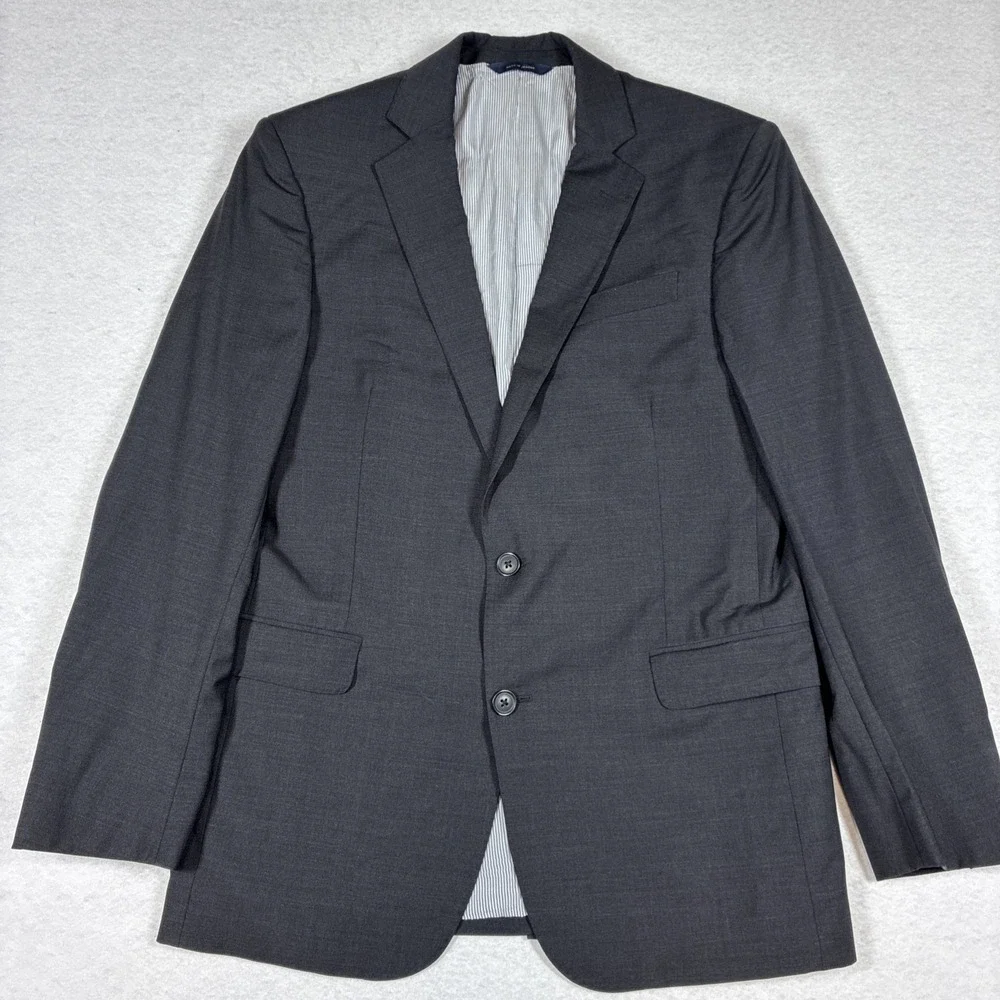 Brooks Brothers Explorer Regent Fit Black Wool Blend Sport Coat Blazer 39R